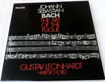 Gustav Leonhardt - Bach - THE ART OF THE FUGUE  2 Recod Box Set With Booklet LP