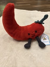 Authentic NWT Jellycat Amuseable Chilli Pepper Fruit Vegetables Rare ONLY ONE