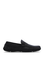 JIMMY CHOO Stanly Navy Blue Suede Loafers New  Authentic