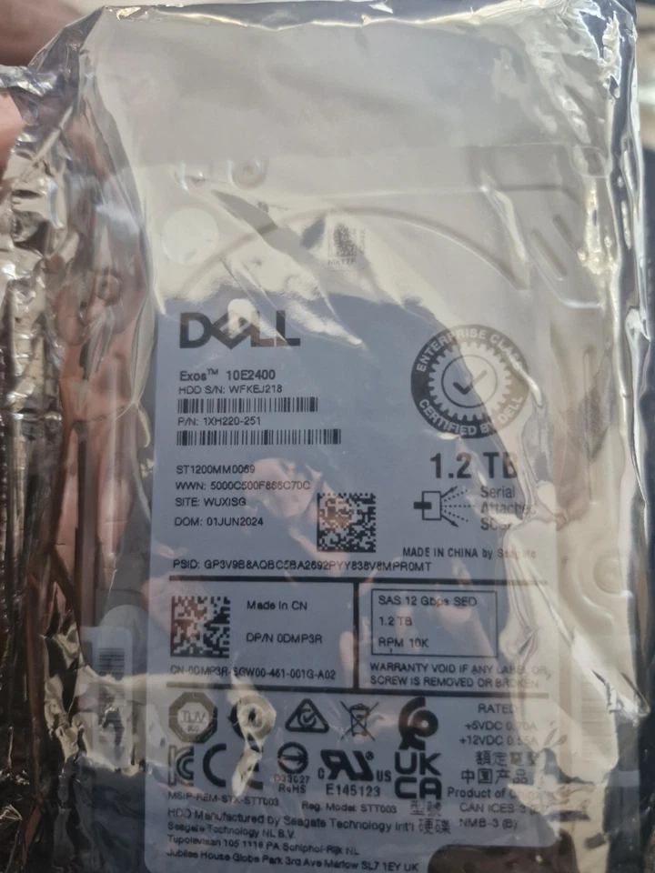 New Dell DMP3R 1.2TB Hard Drive 10K SAS 12Gbps - Image 3 of 4