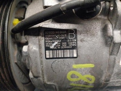 926004EB0A klimakompressor NISSAN QASHQAI J11 1.2 16V CAT 2013 4657919