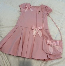 Beau Kid Girls Pink Dress With Matching Purse Size 6  7  