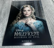 Elle Fanning Signed 12x18 Photo Maleficent