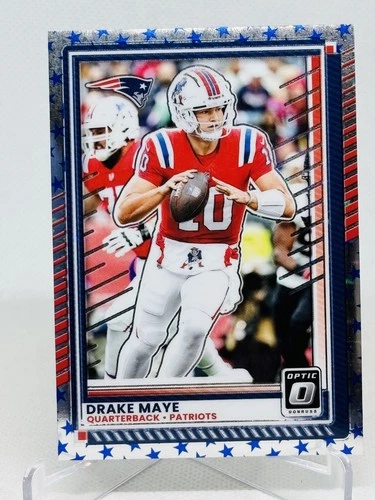2025 Donruss Optic Blue Stars Drake Maye Patriots SP #47
