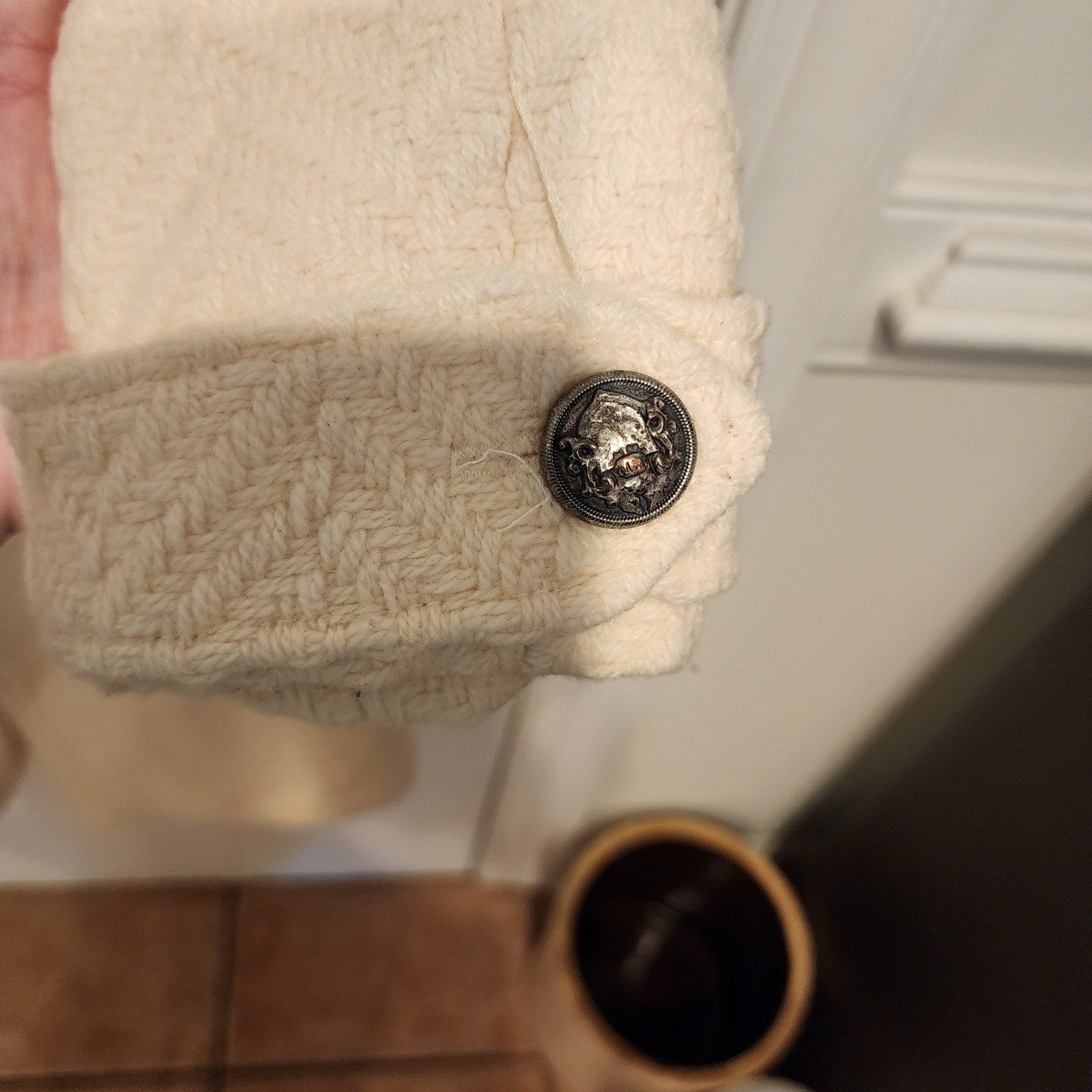 George Simonton  Herringbone Long Coat Luxe Eleva… - image 6