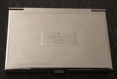 Kate Spade Lenox Silver Street Call Me business card holder - hard to find