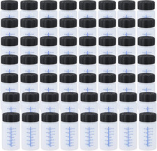 60 Pcs 2 Oz Touch up Paint Container Empty Bottles Brush Safe Lids Mixing Balls