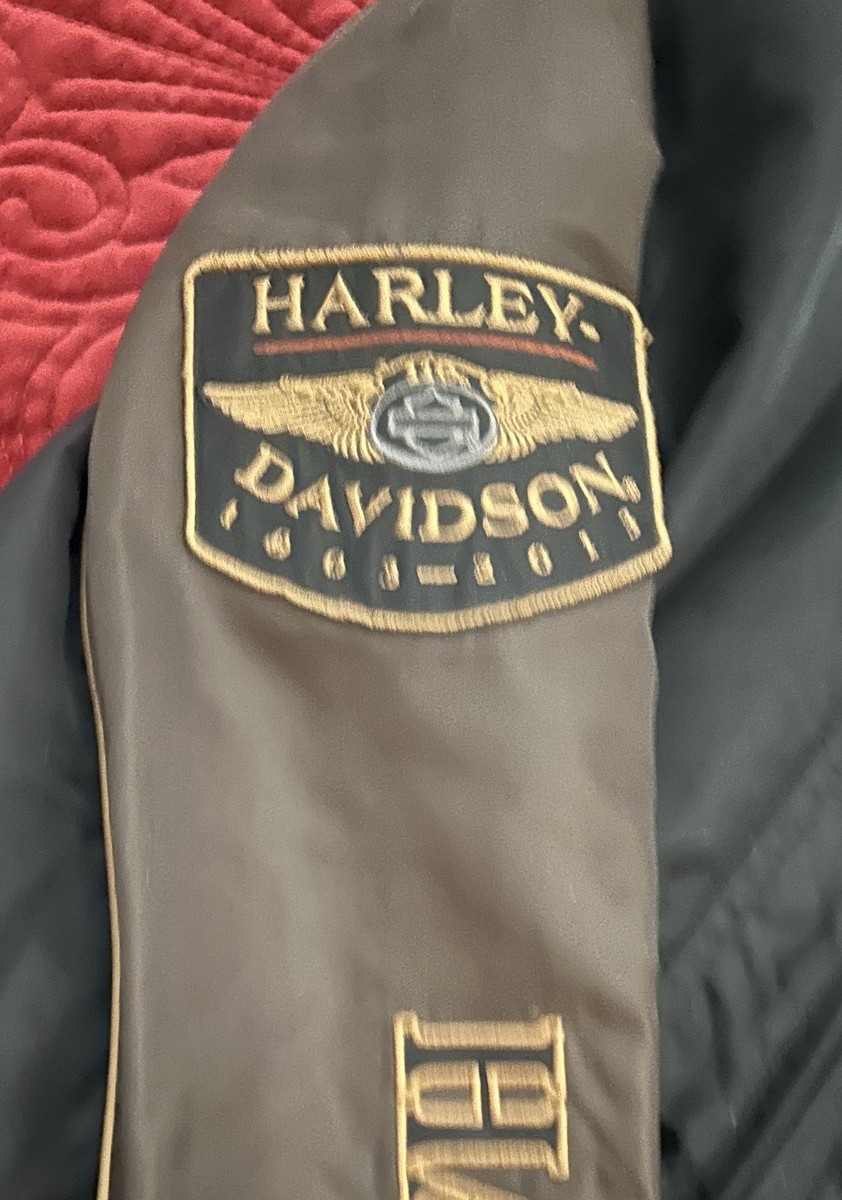 Harley Davidson 110th Anniversary Nylon Bomber Riding Jacket Size