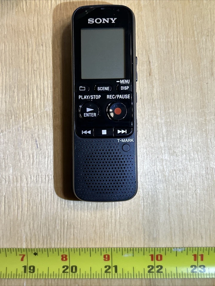 Sony ICD-PX333 Digital Voice Recorder IC Recorder Black Working Perfectly W/Batt - Image 2 of 4