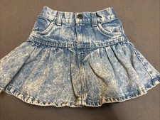 Vtg 80s 90s Levis Acid Washed Denim Skirt 4T Made in USA
