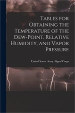Tables for Obtaining the Temperature of the Dew-point, Relative Humidity, and Va