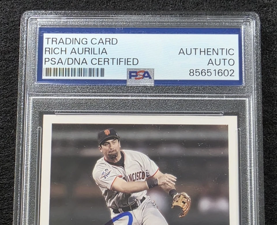 2003 RICH AURILIA Signed Upper Deck Baseball Card-SAN FRANCISCO GIANTS-PSA - Image 3 of 4