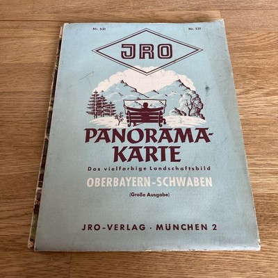 JRO-Panoramakarte Nr. 531: Oberbayern-Schwaben (große Ausgabe) Kremling, Dr. Ern