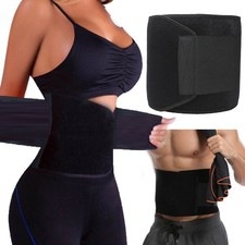 Waist Trimmer Belt Sweat Band Wrap Ab Stomach Weight Loss Fat Burner Slimming