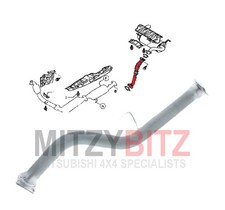 Tubo Scarico After Dpf per Mitsubishi PAJERO SHOGUN V88W MK4 3.2 DiD