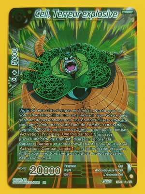 Dragon Ball Z BT26-111-SR Cell Explosive Terror DBS KARTE Französisch Neu Bandai 