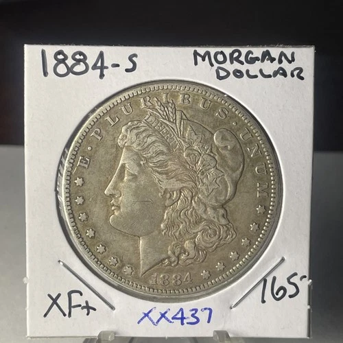 1884 S  MORGAN DOLLAR IN VERY NICE XF++ CONDITION XX437