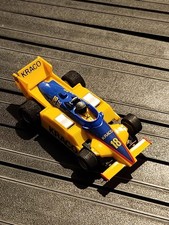 TYCO 440X2 F1 INDY SLOT CAR YELLOW  BLUE Kraco 18 PPG HO SCALE