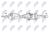 NTY Antriebswelle NPW-VV-167 FüR Volvo