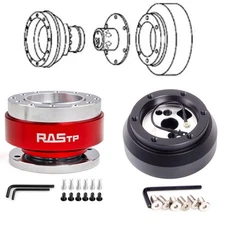 Red Quick Release Kit + Short Hub Adapter 170H For Dodge Chevrolet GMC JEEP GM
