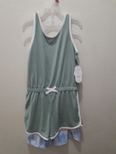 Girls Wonder Nation 2pk Romper Set Size Medium 7-8 NWT Clothing
