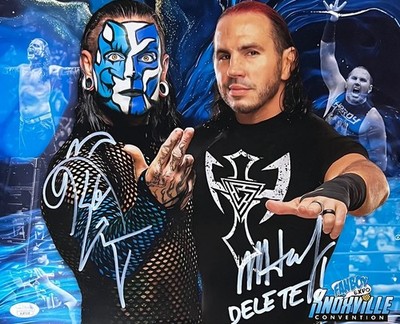 JSA Autogramm The Hardy Boyz 11x14 Poster Handsigned Matt & Jeff