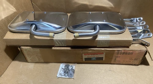GM 998905 Camper Tow Stainless Door Mirror Kit - 1985-1991 Chevy C/K 1,2,3 Truck
