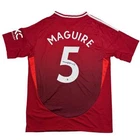 Autographed/Signed Harry Maguire Manchester United Red Soccer Jersey Beckett COA
