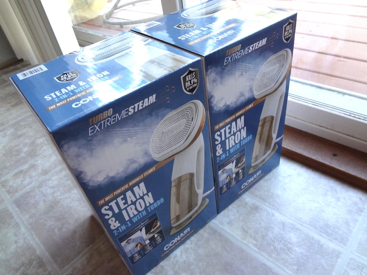 Conair Handheld 2in1 Turbo Extreme Garment Steamer and Iron, handheld steamer