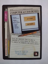 X-Files CCG - Computer Access Denied - Rare!