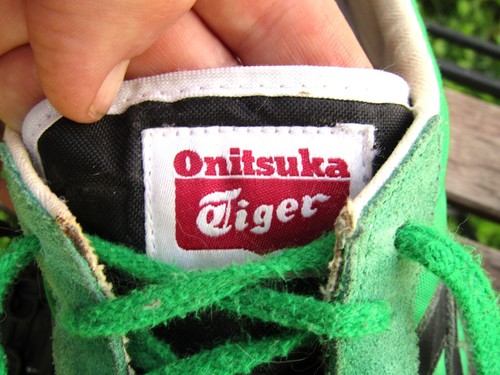 Asics Onitsuka Tiger Serrano Sneakers Men's Size 8 Running Shoes Green & Black - Picture 6 of 8