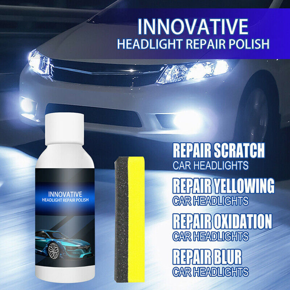 Innovative Car Headlights Polish Repair Fluid Liquid Scratch Lamp Renovation Kit