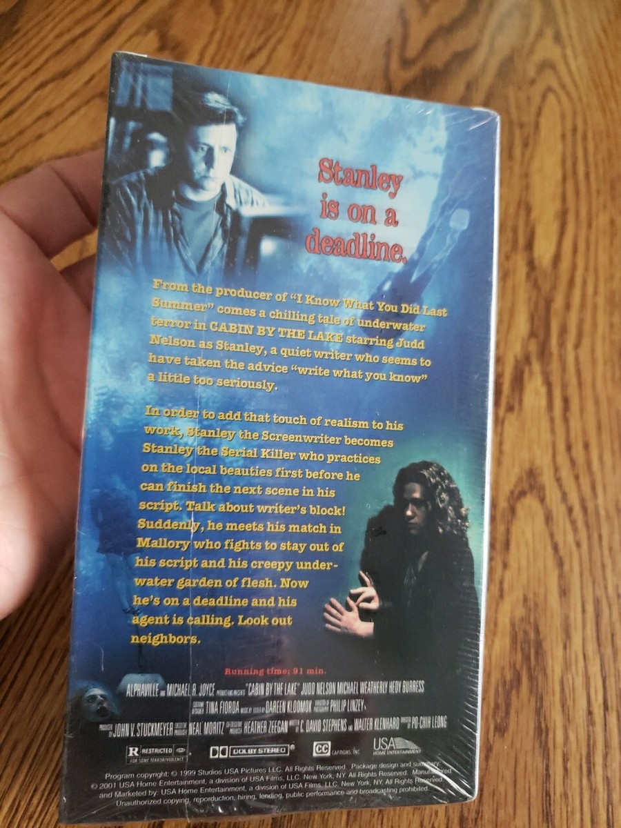Cabin by the Lake VHS Tape Judd Nelson Horror Slasher Screening