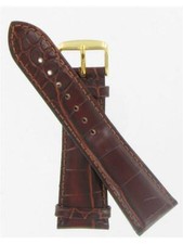 DeBeer Man's 24mm Havana Croco Grain Watch band AU03917N