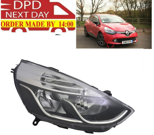 Fits Renault Clio 2013-2016 Headlight Headlamp Front Right Driver Side Off Side - Picture 1 of 6