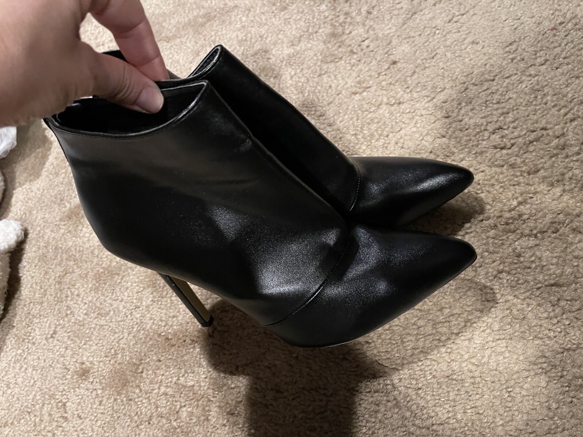 NEW Anthropologie Jojo Fox Black Booties Shoes Heels Boots-40-9