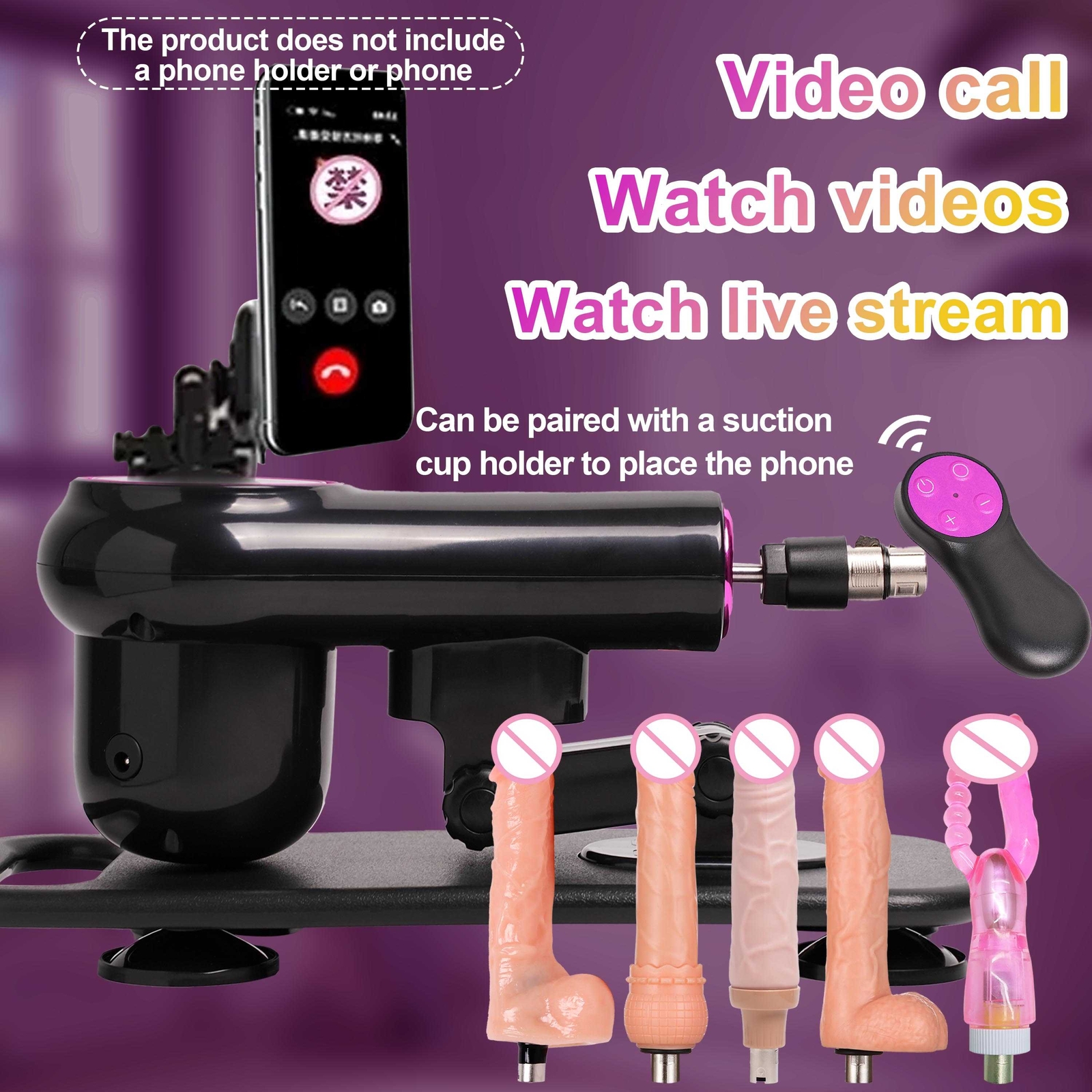 Sex Maschine Fickmaschine Aufsätze Dildo Sexspielzeug Vibrator Anal Stimulator