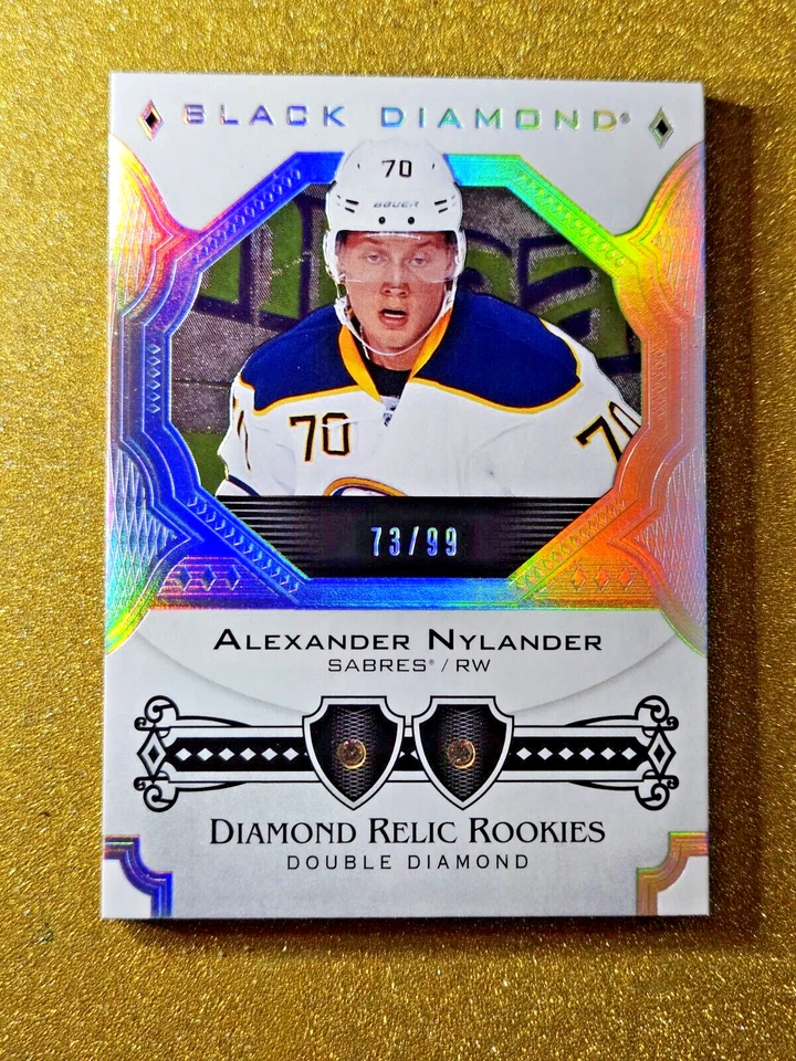 2017-18 Alexander Nylander Black Diamond Rookie Relics /99 BDR-AN Double Gem - Image 4 of 4