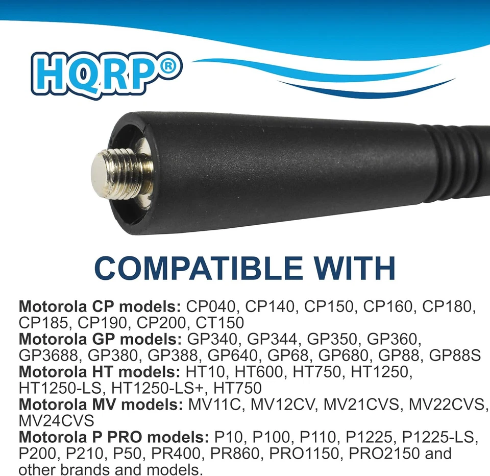 HQRP Antenne pour Motorola GP150 GP200 GP300 GP350 GP620 GP1280 GP2000 GP3688 - Photo 4/4