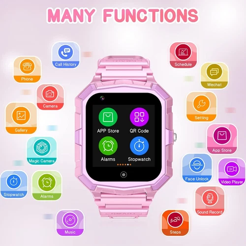 Kids 4G Smart Watchs Camera GSM Tracker SOS LBS Call Phone Game Watches Boy Girl - Bild 55 von 78