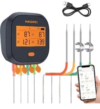Inkbird IBBQ-4T BBQ Temperature Controller Meat Thermometer, New With No Box