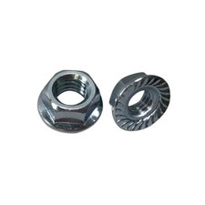 1/4 Inch x 20 Flanged Lock Nut ZP ( 250 QTY )