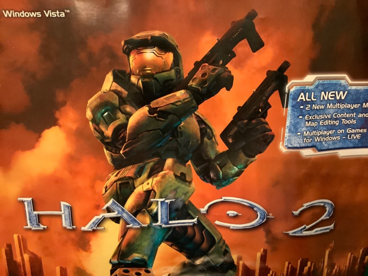 Xbox Microsoft Halo 2 Extremely rare Promo Poster Nice