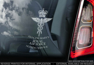 Princess Mary's Royal Air Force Nursing Service - Car Window Sticker - PMRAFNS