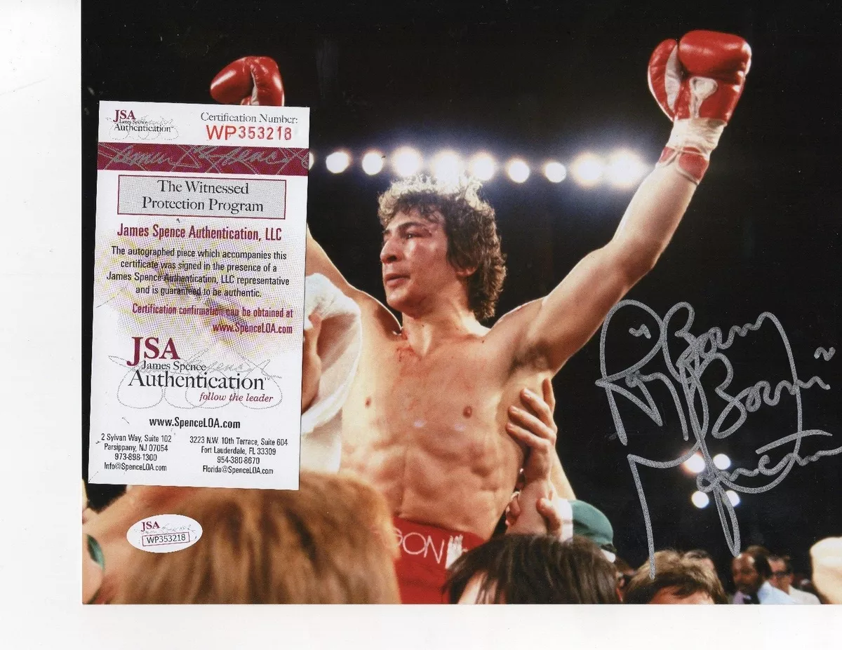 Ray Boom Boom Mancini Signed 8x10 Photo (JSA COA)