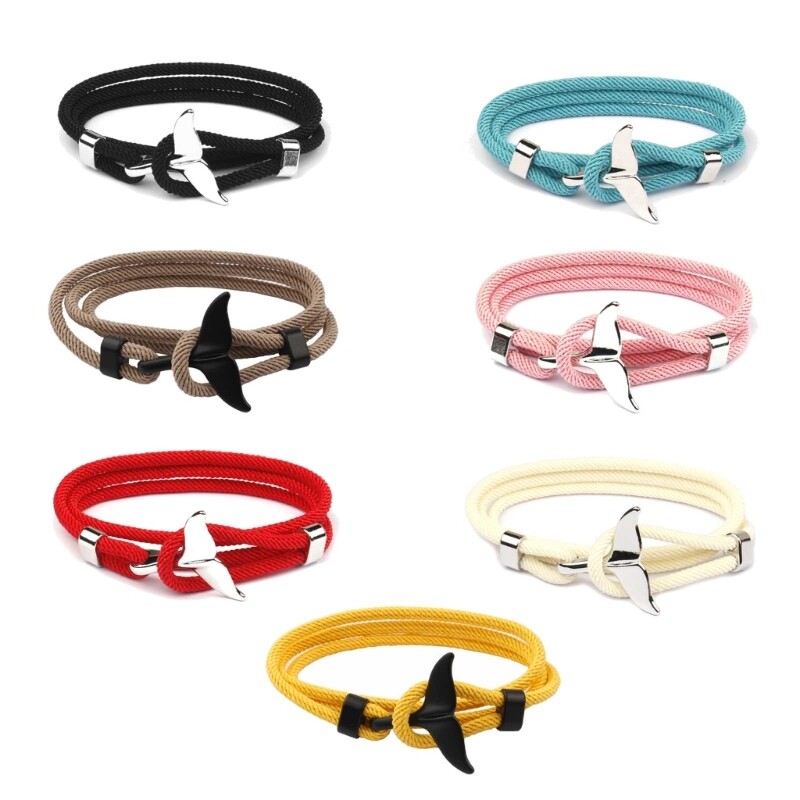 Summer Beach Bracelet Mermaid-Whale Tail Charm Bracelet Jewelry