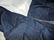 DANIEL CREMIEUX MODERN DARK BLUE DENIM (1) FULL BEDSKIRT 18"  SPLIT