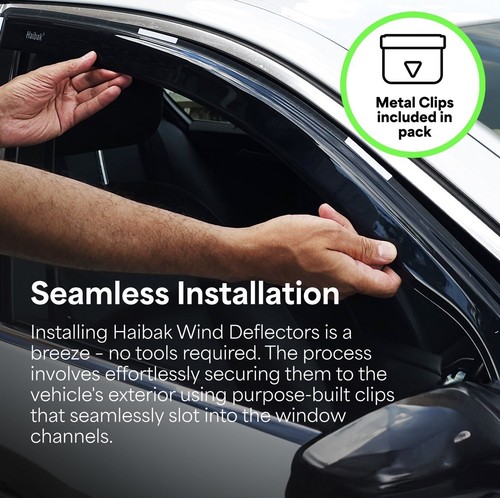Audi A4 B8 2009-2015 5 Doors Estate 4pc Haibak Wind Deflectors Tinted - Picture 5 of 11