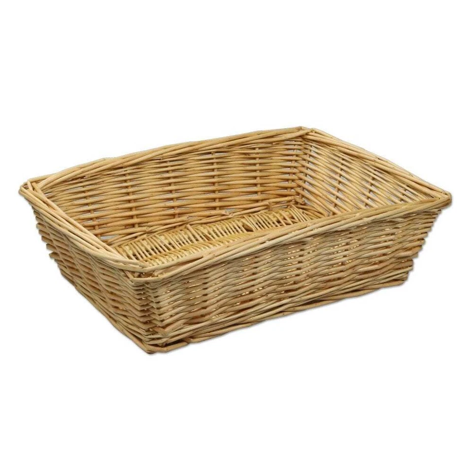 Wicker Hamper Basket Empty Gift Tray Storage Wedding Birthday Christmas Present - Image 3 of 4