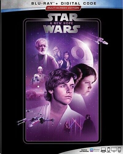 Star Wars: Episode IV A New Hope (Blu-Ray + Digital) + Slipcover NEW Sealed - Picture 1 of 1